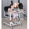 A chair with a toilet on wheels with a hydraulic lift - Фото 4