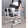 A chair with a toilet on wheels with a hydraulic lift - Фото 5