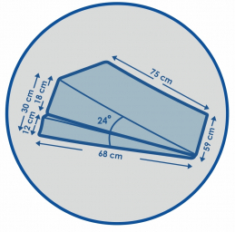 Подушка ортопедическая Клин при рефлюксе Двойной с регулировкой высоты Фото 1