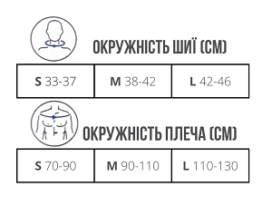 Таблиця размірів